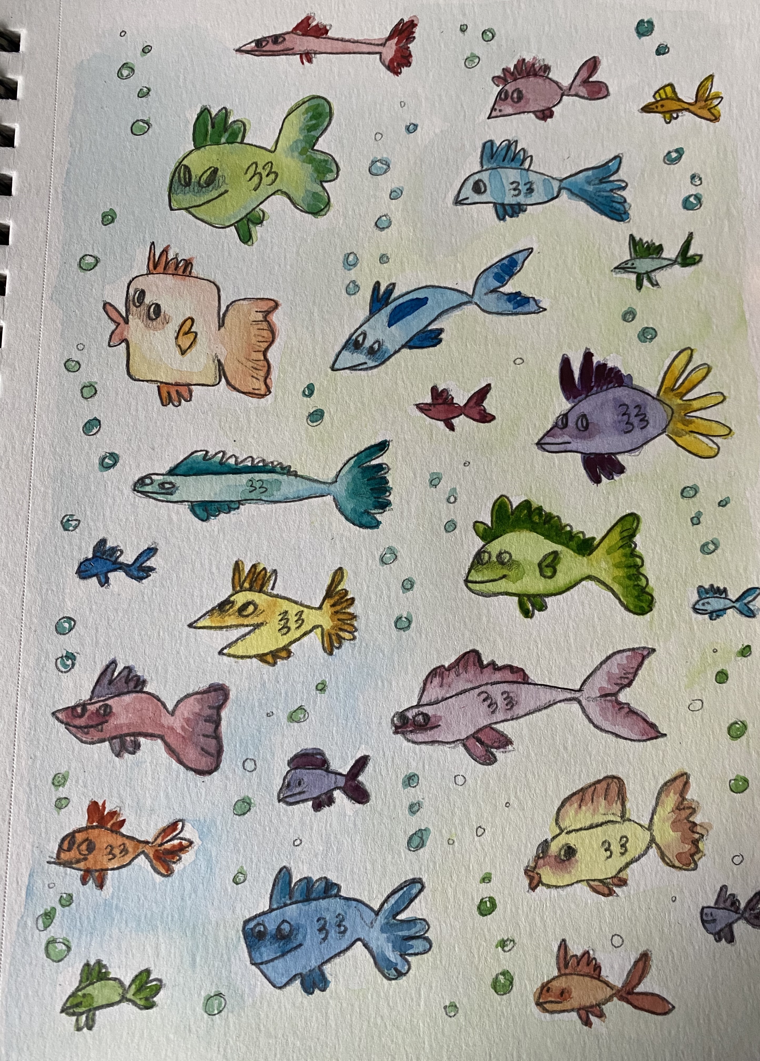 Fish drawing